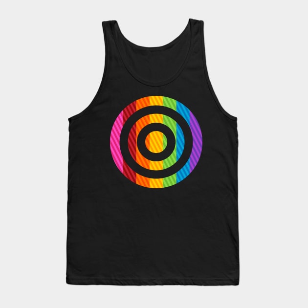 Round Rainbow III Tank Top by banditotees